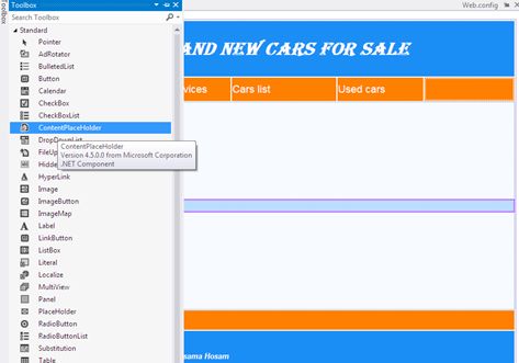 content place holder